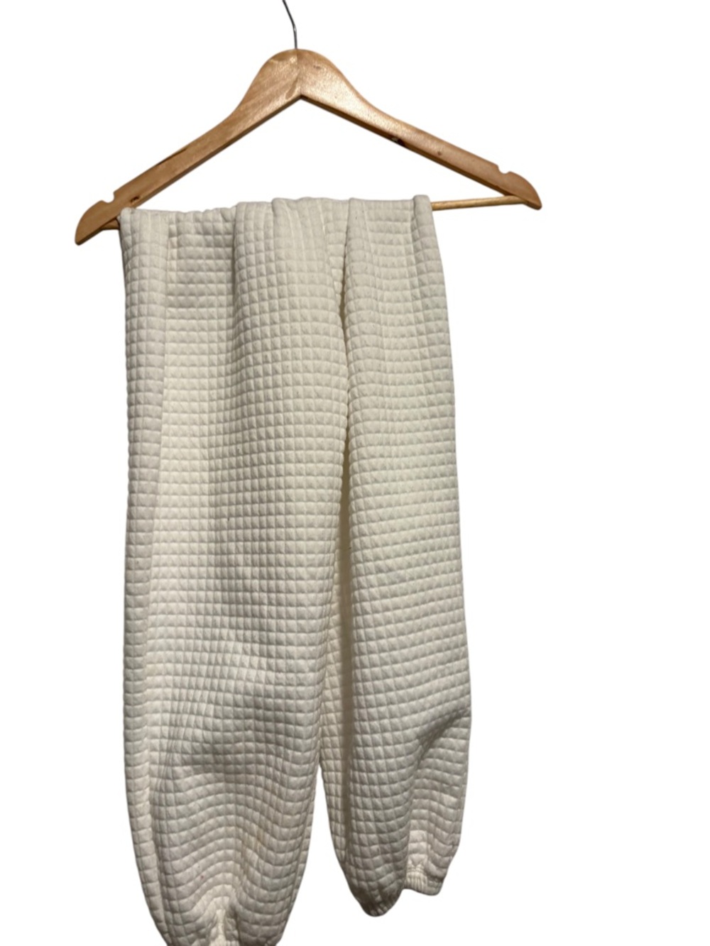Princess Polly Cream Quilted Track Pants
